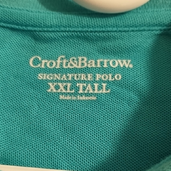 2 Croft & Barrow Polo Shirt Duo - Teal and Coral - Picture 3 of 16